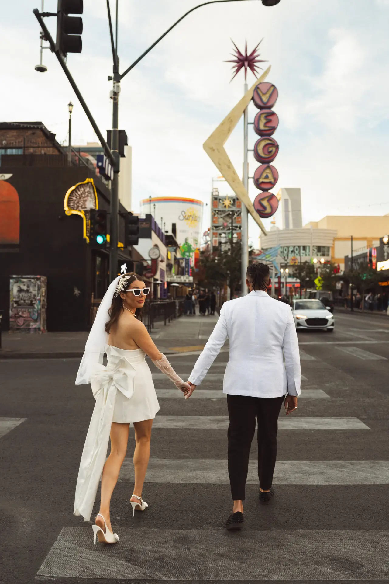 Las Vegas Elopement Photo by Vegas Sign