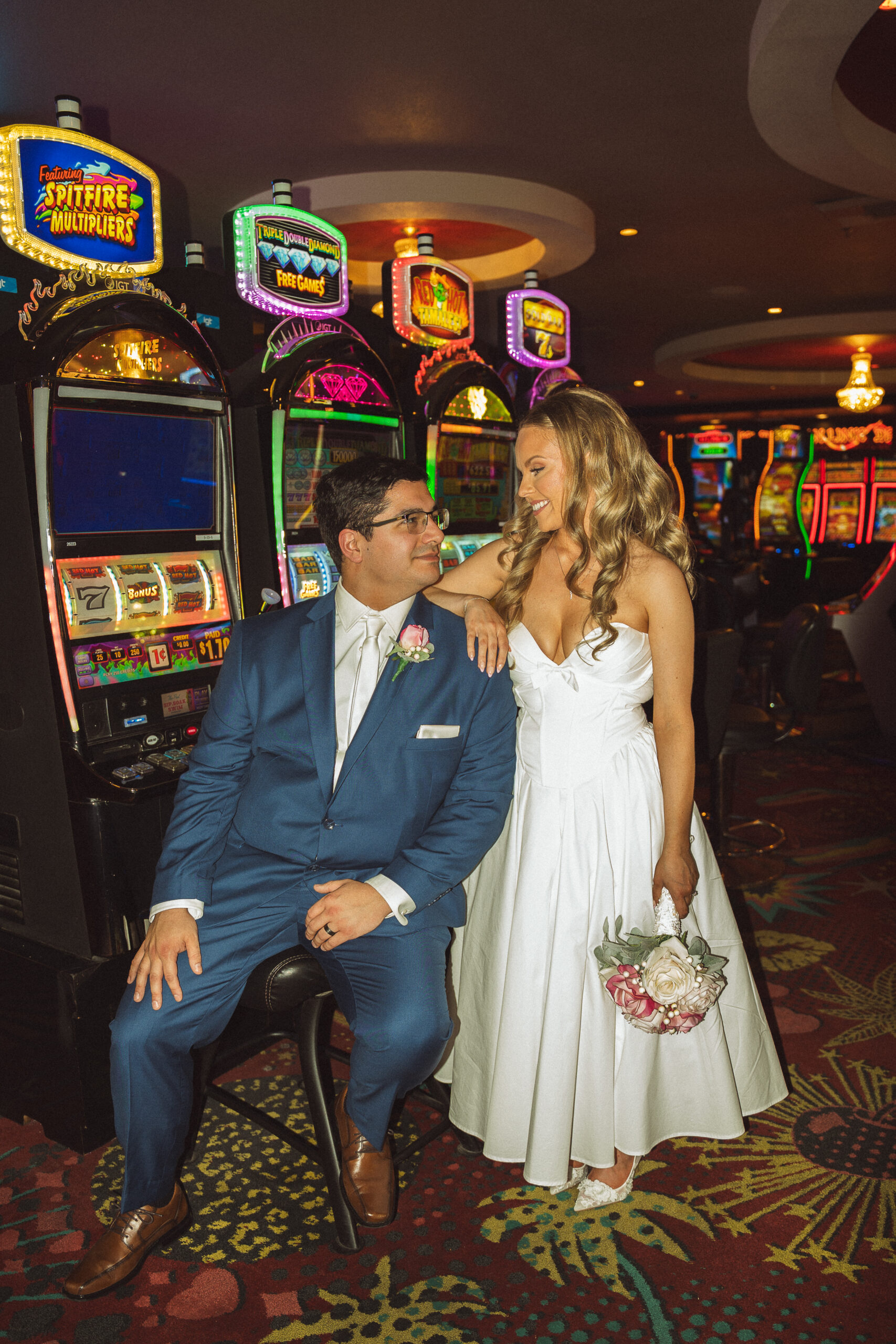 Casino wedding photos