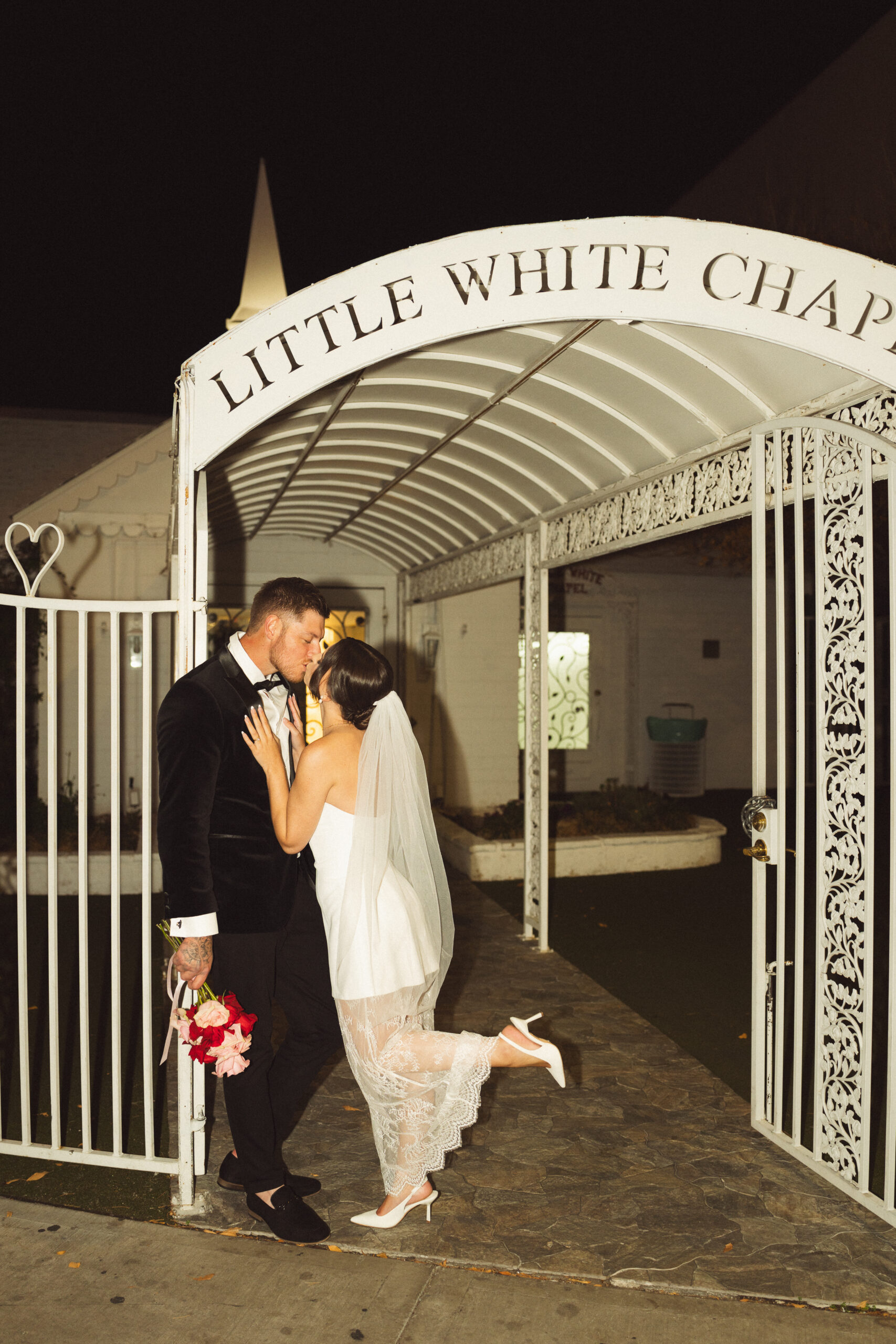 Las Vegas Wedding Elopement Photographer at Little White Chapel