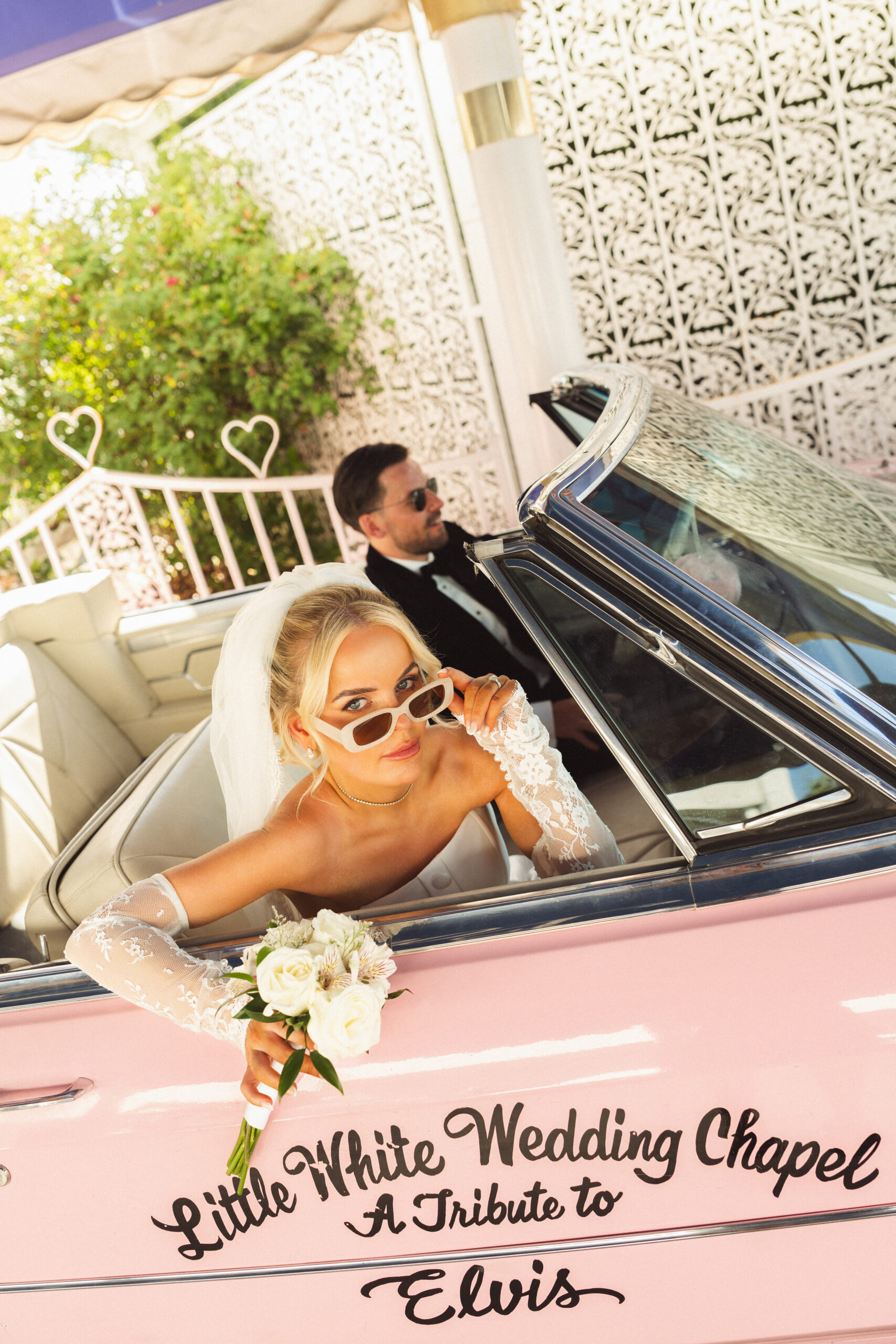 Las Vegas wedding photographer at A Little White Chapel elopement